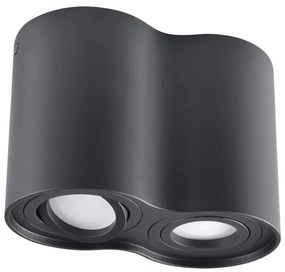 Faretto HADAR 2xGU10/10W/230V nero