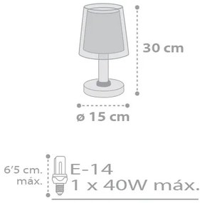 Dalber D-81211L - Lampada per bambini STARS 1xE14/40W/230V