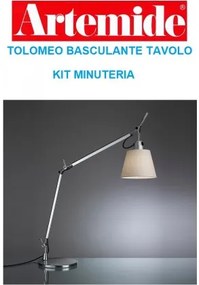 Artemide kit minuteria, Tolomeo basculante tavolo