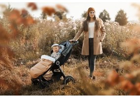 PETITE&amp;MARS - Coprigambe per bambini 4in1 COMFY Elegant Caramel/Beige marrone