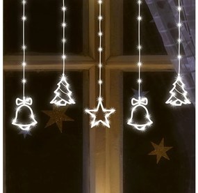 Catena da esterno natalizia a LED 186xLED 7m IP44 bianco freddo