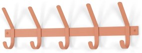 Attaccapanni da parete color salmone in metallo 70 cm Dexter – Spinder Design