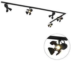 Sistema a binario intelligente nero 5 luci incl. Wifi GU10 - Movie