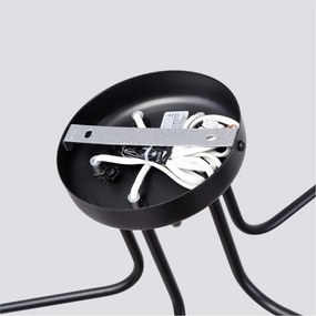 Plafoniera bianca e nera Beam – Sollux