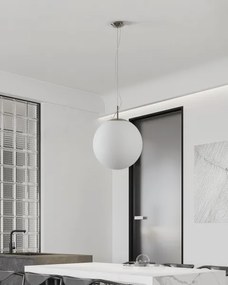 Eglo 63271 - Lampada a sospensione su cavo PIEDALE 1xE27/60W/230V Ø 43 cm cromo opaco