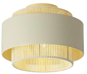 Plafoniera moderna beige con oro - Kora