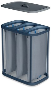 Cesta per il bucato color antracite in tessuto 3x30 l Tota Trio – Joseph Joseph