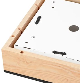 Plafoniera NATURAL SQUARE 2xE27/15W/230V 31x31 cm pino/nero