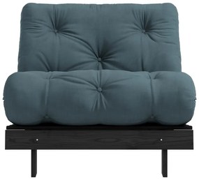 Poltrona in colore petrolio Roots Black Night - Karup Design