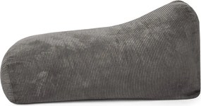 Puof a sacco marrone scuro con rivestimento in velluto a coste Snug Long 140 – SLOWDOWN