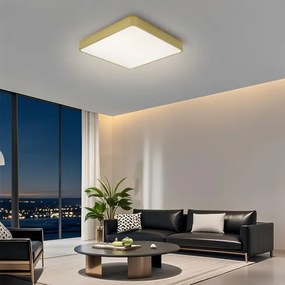 Brilagi-LED Plafoniera dimmerabile POOL LED/48W/230V 3000-6000K 50x50 cm dorata + telecomando