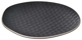 Piatto da portata nero in gres Tea Time – Orion