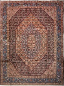 Moud Tappeto persiano 370 x 280 Blu (Iran) Annodato A Mano