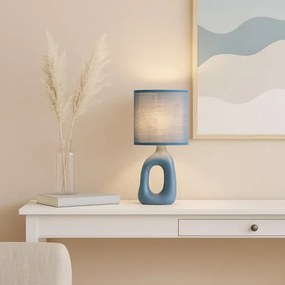 Rabalux 74072 - Lampada da tavolo SYLIRA 1xE14/40W/230V blu