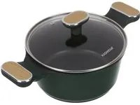 Casseruola antiaderente 20 cm verde con coperchio