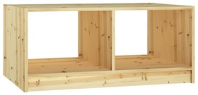 Tavolino da salotto 75x50x33,5 cm legno massello di abete