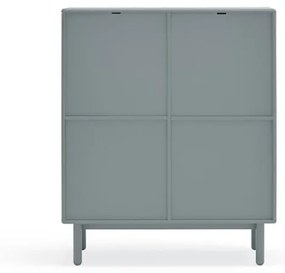 Cassettiera alta blu-grigio 100x120 cm Corvo - Teulat