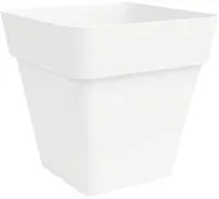 Vaso Quadrato Ark Quadro, Fioriera In Polietilene Interno-Esterno, Superficie OpacaCm 39x39x39 coloreBianco AMZ8640B