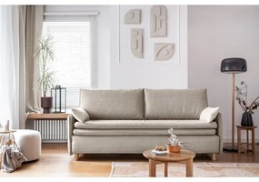 Divano letto beige 207 cm Simon - Miuform