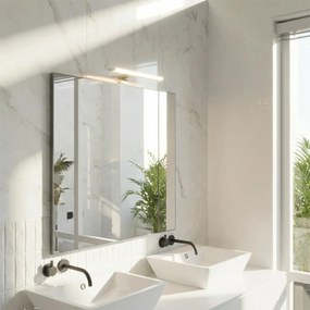 Lampada LED da Specchio 35cm 4W Bidirezionale IP44 Tripla Installazione Colore Bianco Caldo 3.000K