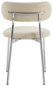 Sedia da pranzo color crema Lyric – Actona