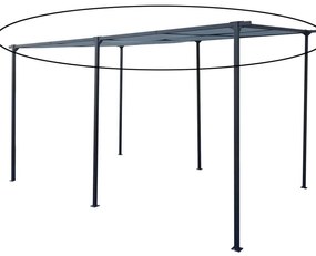 Telo di ricambio  in poliestere grigio L 240 x L 89 cm