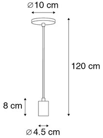 Lampada a sospensione industriale rame - Facil