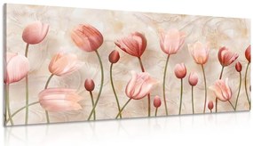 Stampa su tela – Tulipani rosa antico