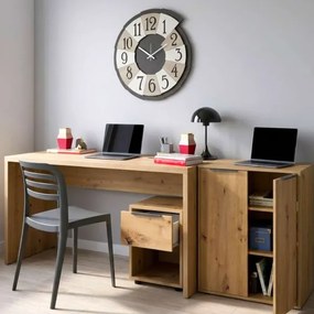Cassettiera in legno Tikon 36x45h cm con Cassetto e Vano Giorno Rovere