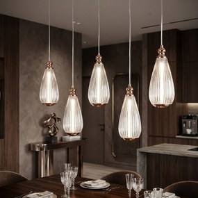 Lampada a sospensione da soffitto LHJ120-CP light rose gold