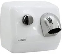 Asciugamano elettrico con pulsante inox cromato bianco zonda nofer 02200.w