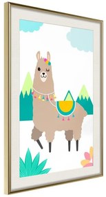 Poster Playful Llama