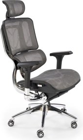 Sedia da ufficio Ethan in grigio - H139 cm