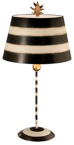 Lampada Da Scrivania Contemporanea South Beach Acciaio Nero E Crema 1 Luce E27