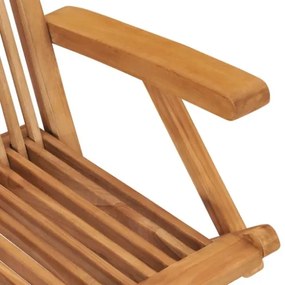 Sedie da Giardino e Cuscini Grigio Talpa 8 pz Massello di Teak