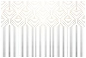 Carta da parati autoadesiva – Motivo arcobaleno Mid-Century ombreggiato