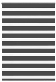 Tenda A Rullo Zebra Nero Larghezza Tessuto 95,9 Cm Poliestere /