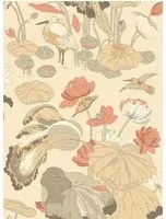 GP & J Baker Carta da parati Nympheus - Parchment/ Blush