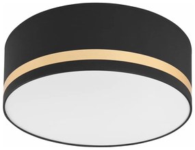 Plafoniera SIRJA STRIPE 2xE27/15W/230V diametro 35 cm nero