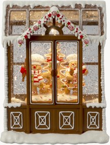 Decorazione natalizia a LED con funzione timer Gingerbread House