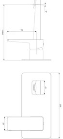 OMNIRES PM7415BL miscelatore incasso PARMA nero opaco per lavabo