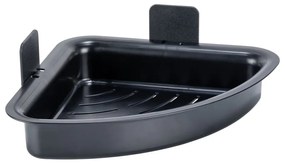 Mensola da bagno senza foratura nera in plastica Parma – Allstar