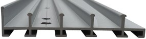 Binario per pergola SLIDING CRYSTAL  per pergola L 370 x P 10x H 238 cm
