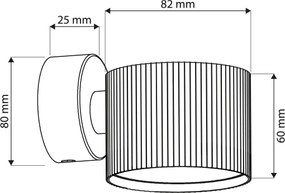 BRILAGI - LED RGB dimmerabile, faretto da parete STRIPY 1xGX53/14W/230V Wi-Fi Tuya, nero