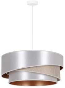 Duolla - Lampadario a sospensione con filo KOBO 1xE27/15W/230V diametro 45 cm argento/oro