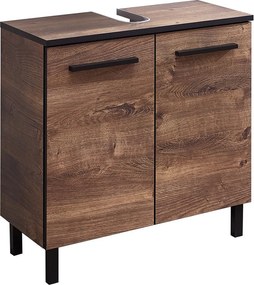 Mobile marrone sotto il lavabo in rovere 60x53 cm Set 374 - Pelipal