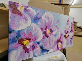 Quadro su tela – Fiori viola romantici