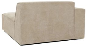 Modulo divano in velluto a coste beige (angolo sinistro) Sting - Scandic