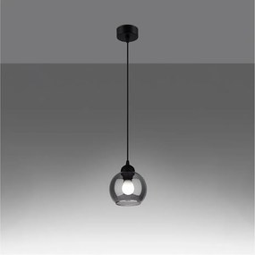 Apparecchio a sospensione nero ø 15 cm Grande - Sollux