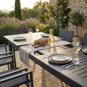 ARGENTUM - tavolo da giardino allungabile in alluminio da 220